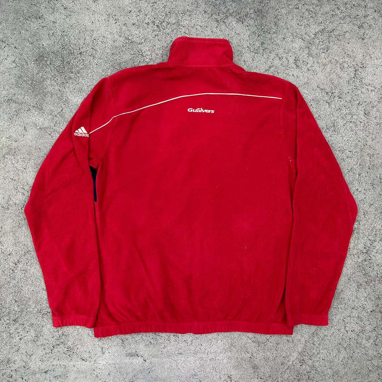 Adidas Fleecejacke zipper rot M