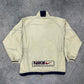Nike vintage big Logo Windbreaker Trackjacket Jacke creme S