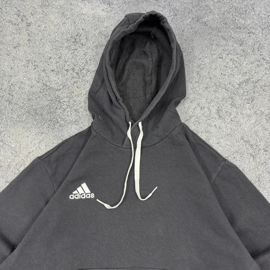 Adidas small Logo Hoodie Pullover schwarz L