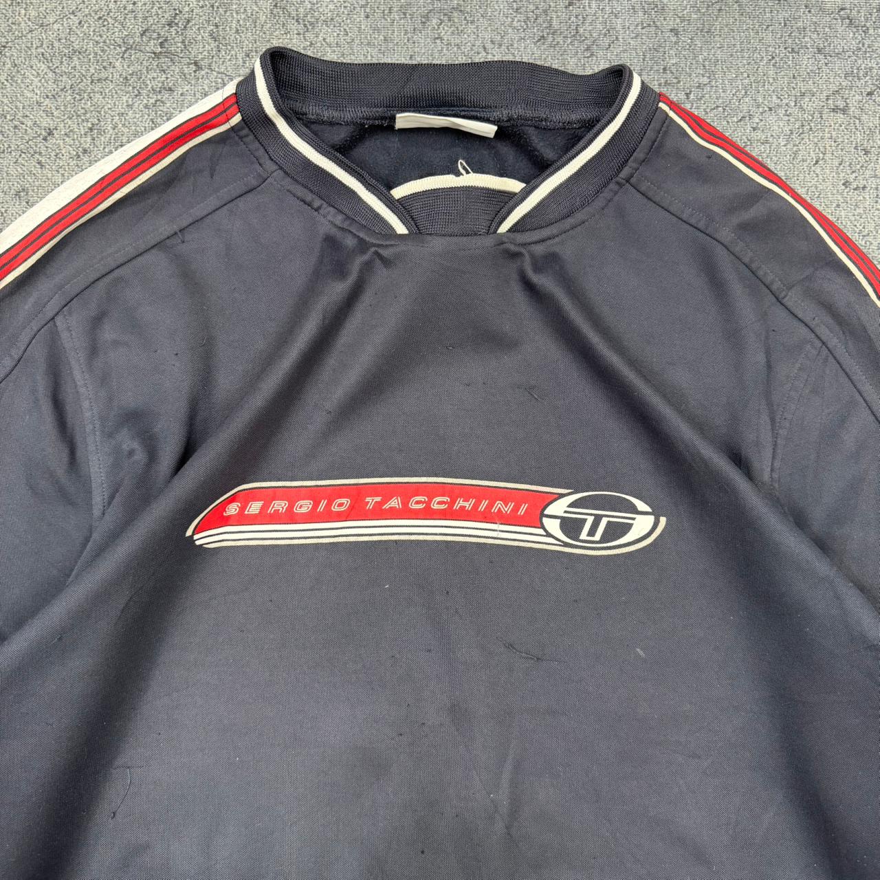 Sergio Tacchini vintage Sweatshirt Crewneck blau L