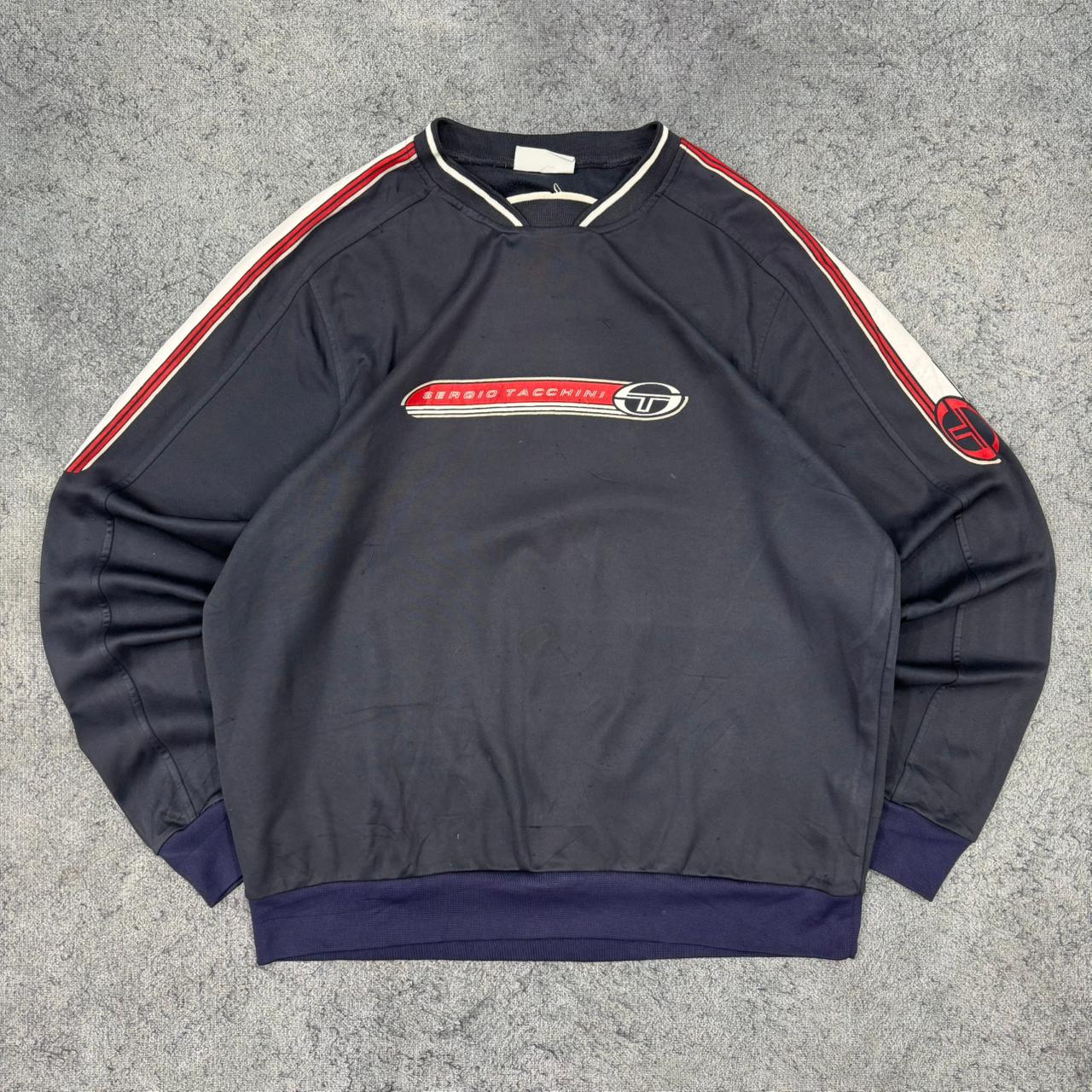 Sergio Tacchini vintage Sweatshirt Crewneck blau L