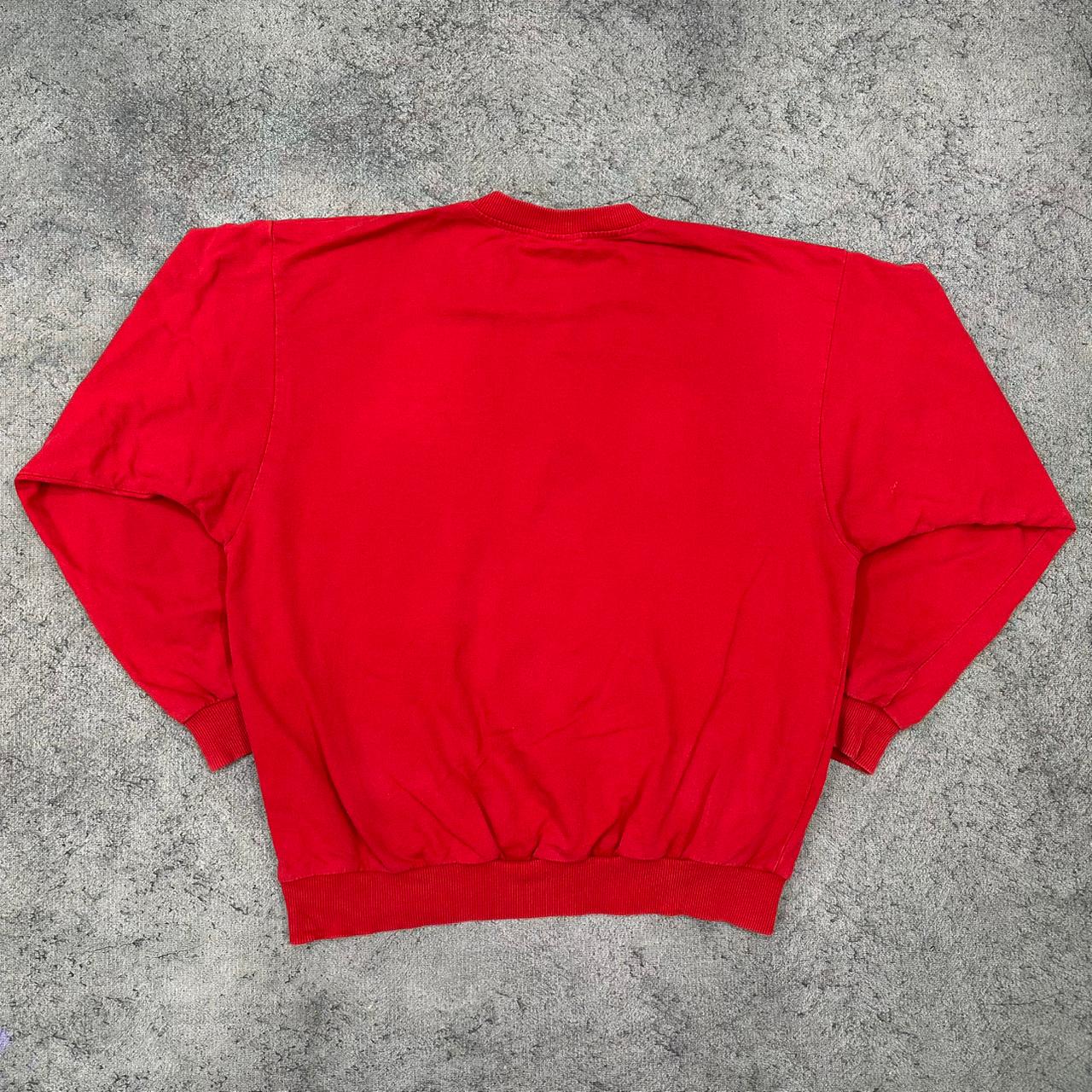 Lacoste vintage 90s Golf Sweatshirt embroidered Crewneck rot M