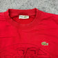 Lacoste vintage 90s Golf Sweatshirt embroidered Crewneck rot M