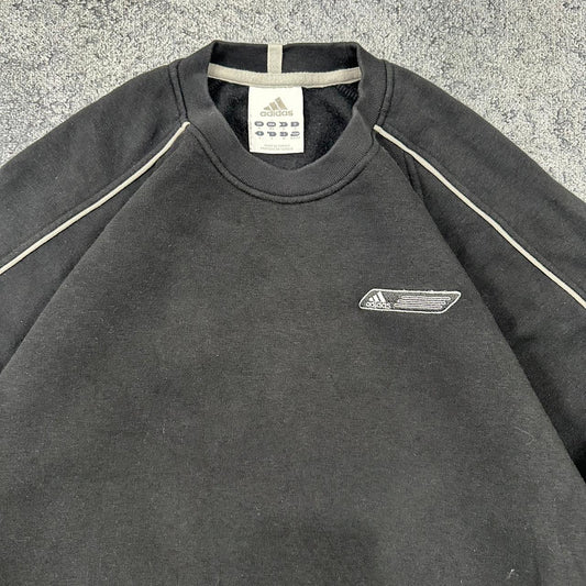 Adidas vintage 00s Sweatshirt Crewneck schwarz S