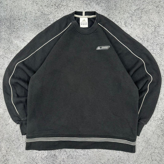 Adidas vintage 00s Sweatshirt Crewneck schwarz S