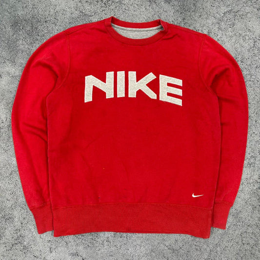 Nike vintage Sweatshirt Crewneck rot M