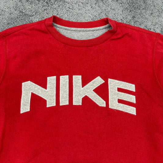 Nike vintage Sweatshirt Crewneck rot M
