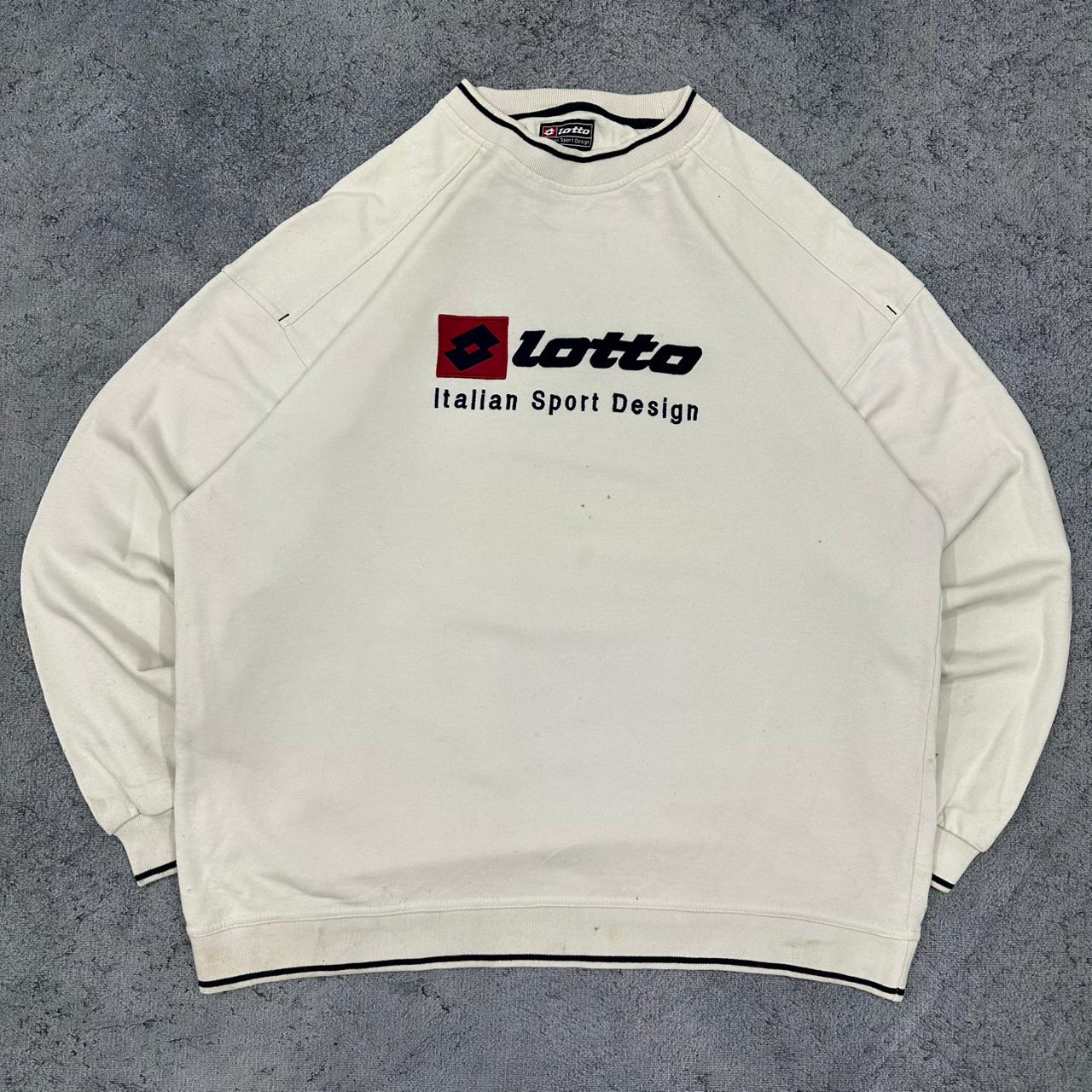 Lotto vintage Sweatshirt Crewneck weiß L