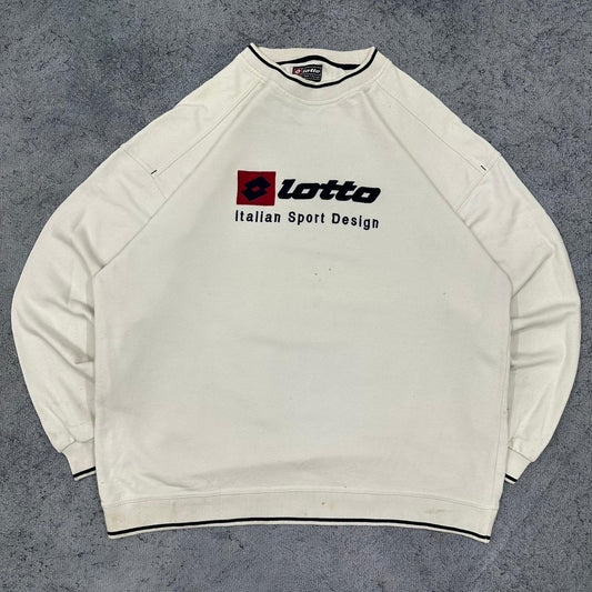 Lotto vintage Sweatshirt Crewneck weiß L