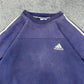 Adidas oversized vintage Sweatshirt Crewneck blau M