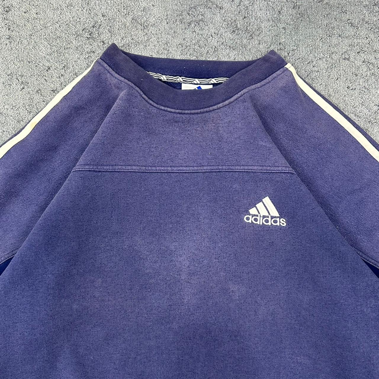 Adidas oversized vintage Sweatshirt Crewneck blau M