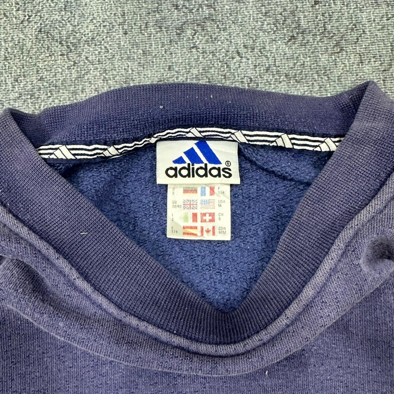 Adidas oversized vintage Sweatshirt Crewneck blau M