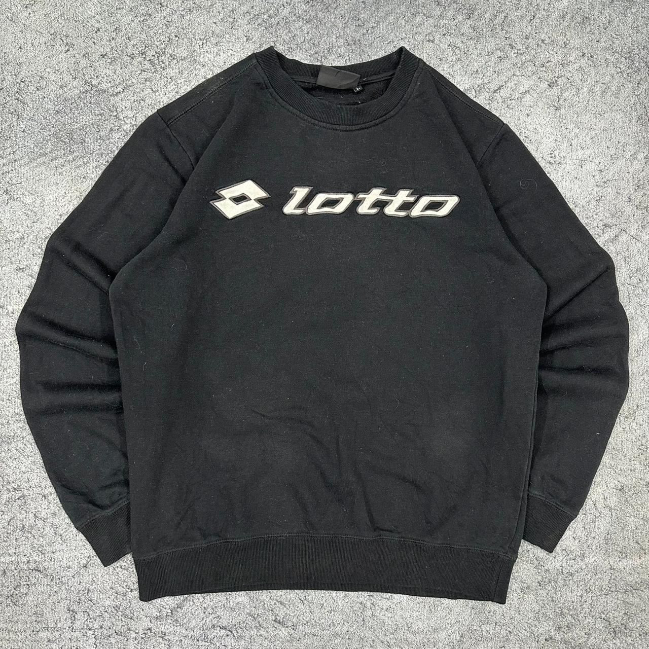 Lotto vintage big logo Sweatshirt Crewneck schwarz L