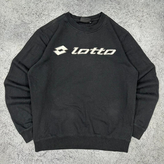 Lotto vintage big logo Sweatshirt Crewneck schwarz L