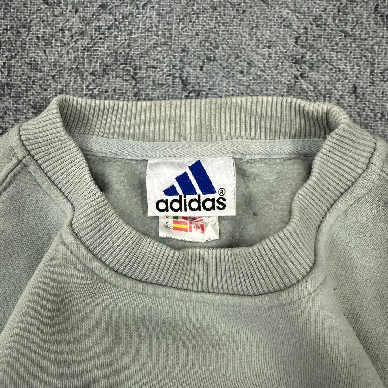 Adidas vintage big Logo Sweatshirt Crewneck blau S