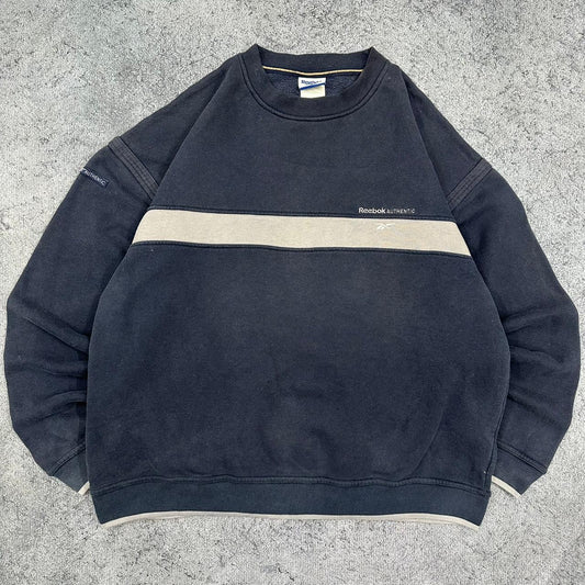 Reebok Membership vintage Sweatshirt Crewneck blau M