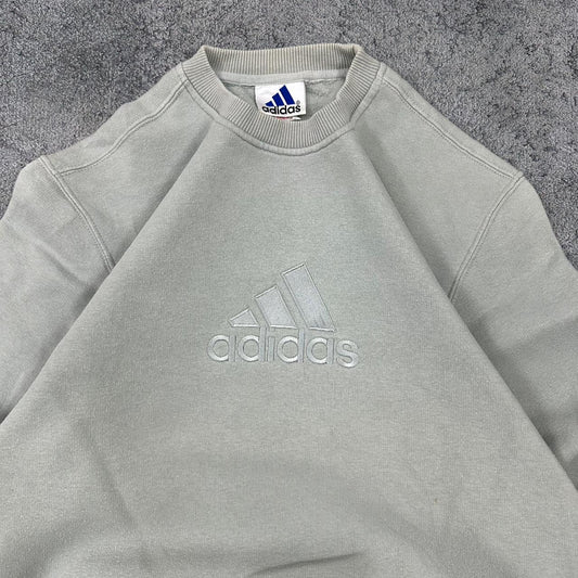 Adidas vintage big Logo Sweatshirt Crewneck blau S