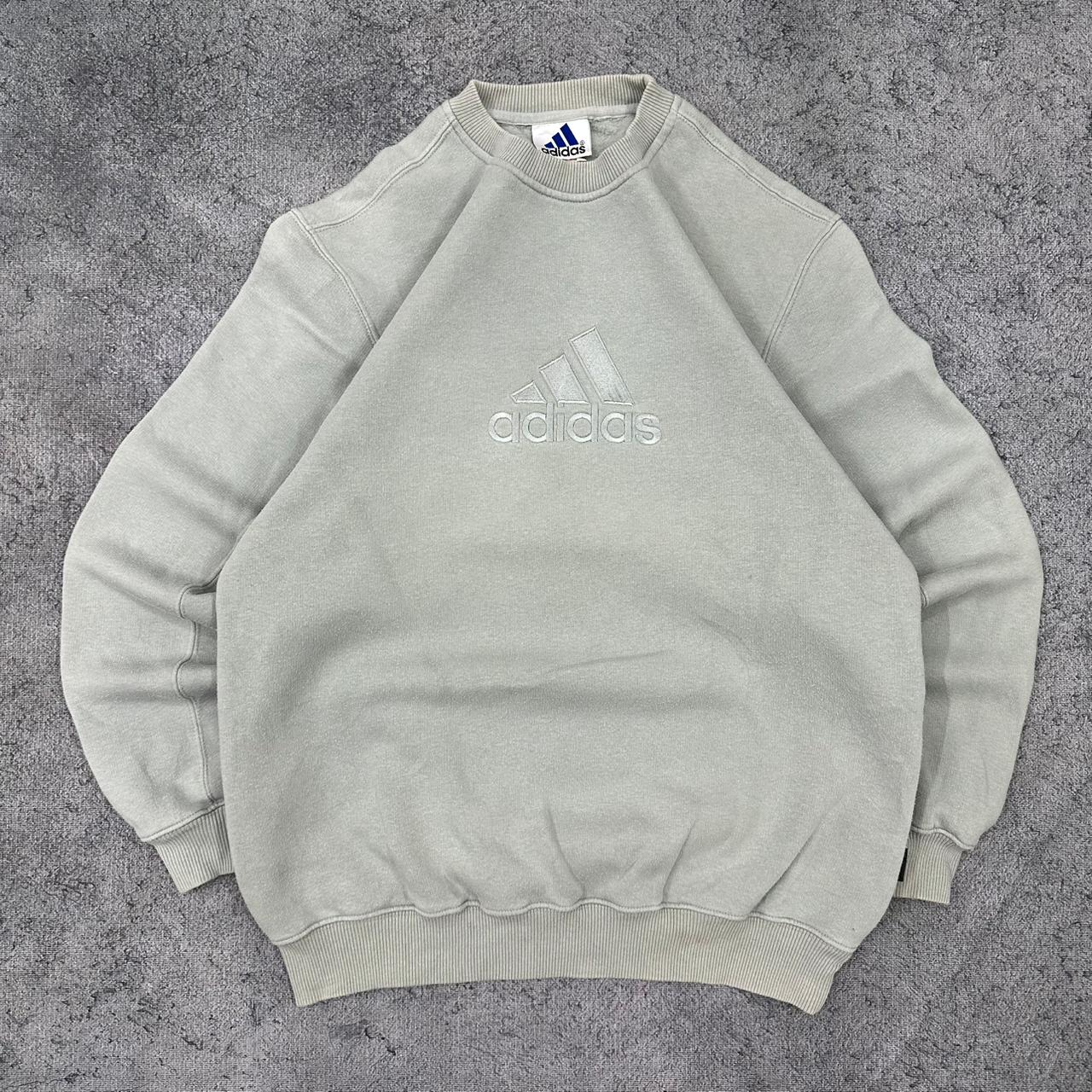 Adidas vintage big Logo Sweatshirt Crewneck blau S