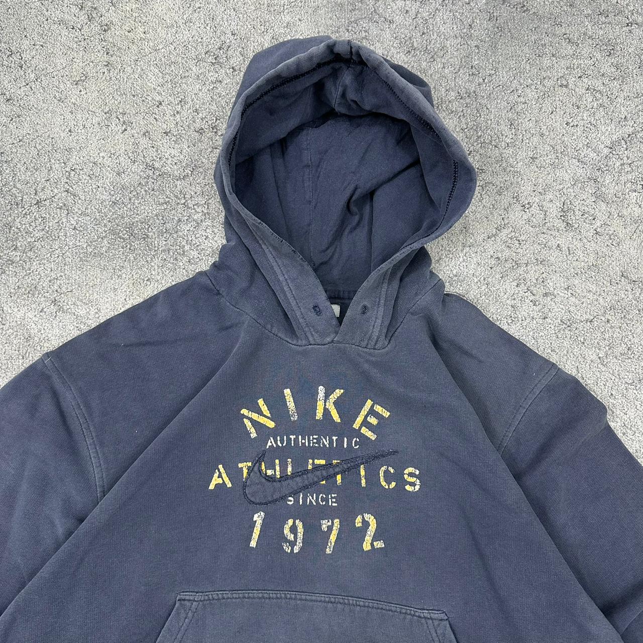 Nike vintage big Logo Hoodie Pullover blau M