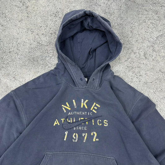 Nike vintage big Logo Hoodie Pullover blau M