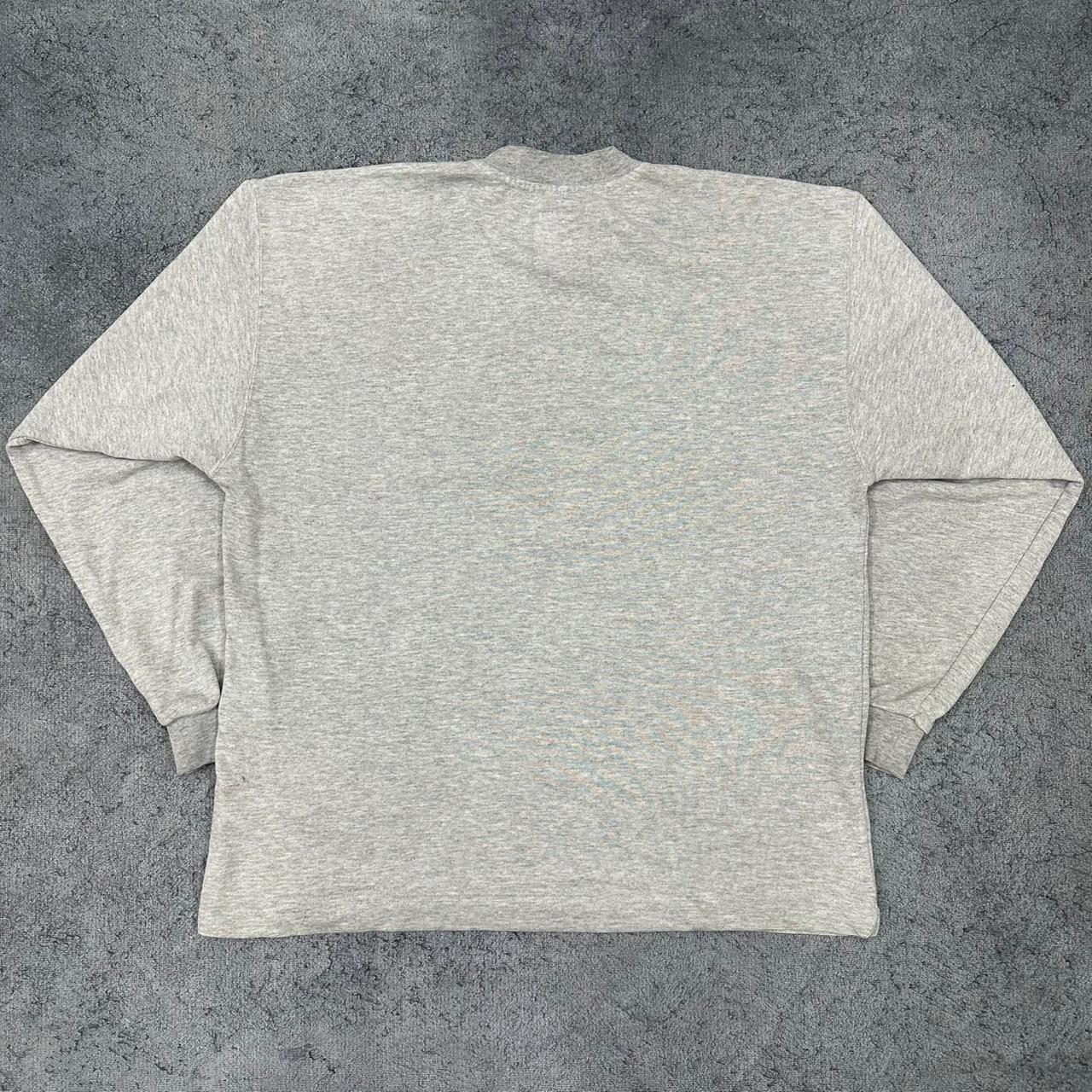 Nike vintage big Logo embroidery Sweatshirt Crewneck grau M