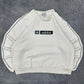 Adidas vintage big Logo embroidery Sweatshirt Crewneck weiß L