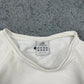 Adidas vintage big Logo embroidery Sweatshirt Crewneck weiß L