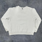 Adidas vintage big Logo embroidery Sweatshirt Crewneck weiß L