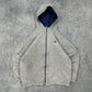 Adidas vintage Wendejacke gefütterte Jacke blau grau L
