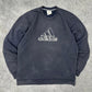 Adidas vintage big logo Sweatshirt Crewneck blau M
