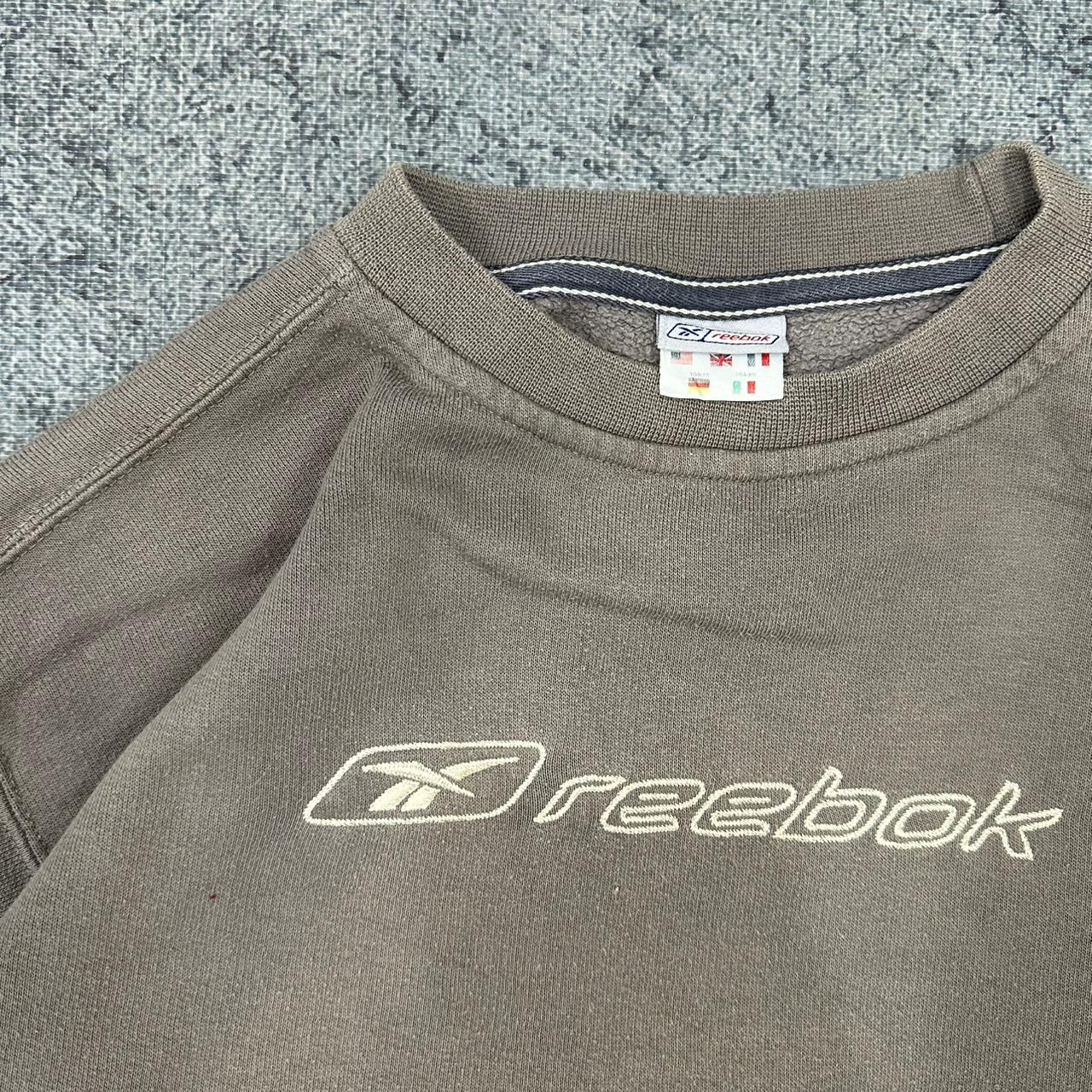Reebok big Logo vintage Sweatshirt Crewneck grau S
