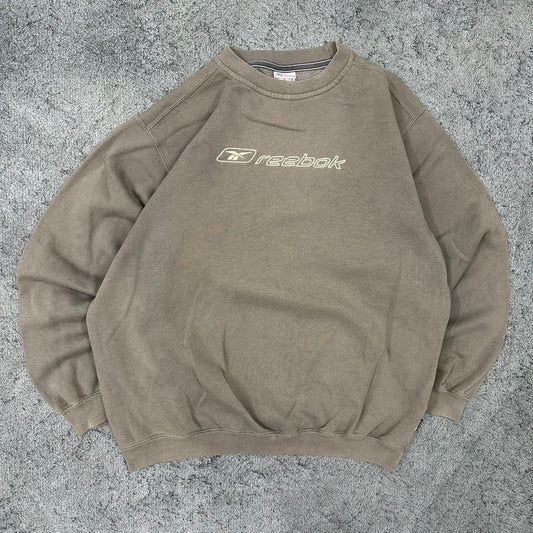 Reebok big Logo vintage Sweatshirt Crewneck grau S