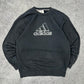Adidas vintage big Logo Sweatshirt Crewneck schwarz S