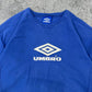 Umbro vintage big logo Sweatshirt Sweater blau L