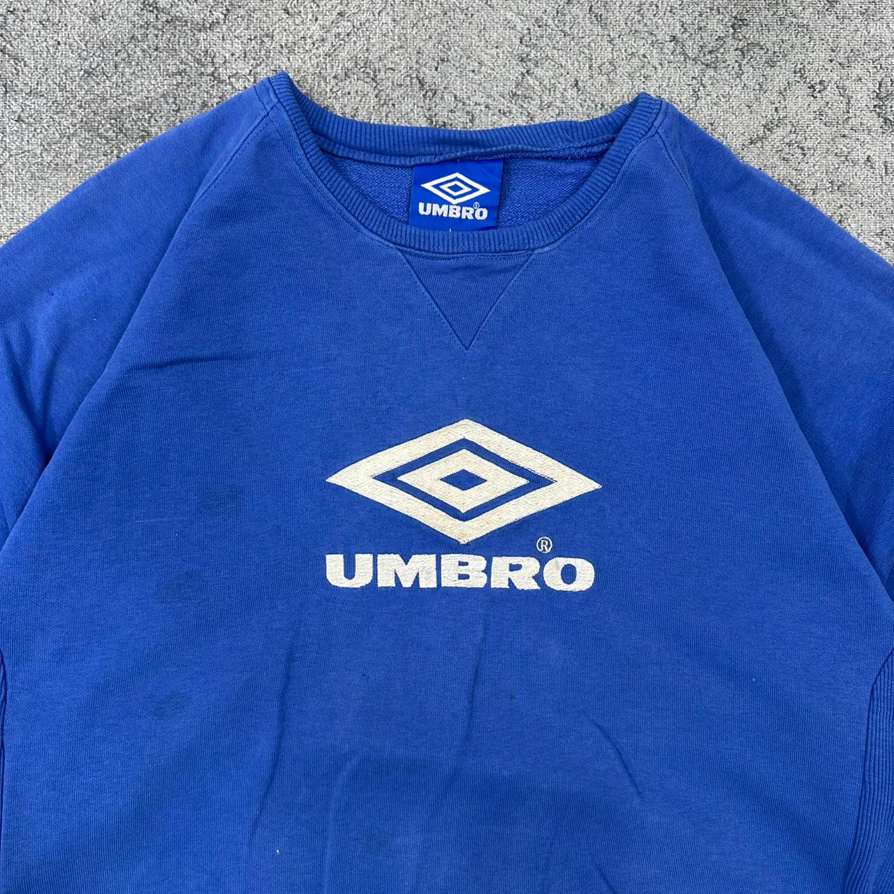 Umbro vintage big logo Sweatshirt Sweater blau L