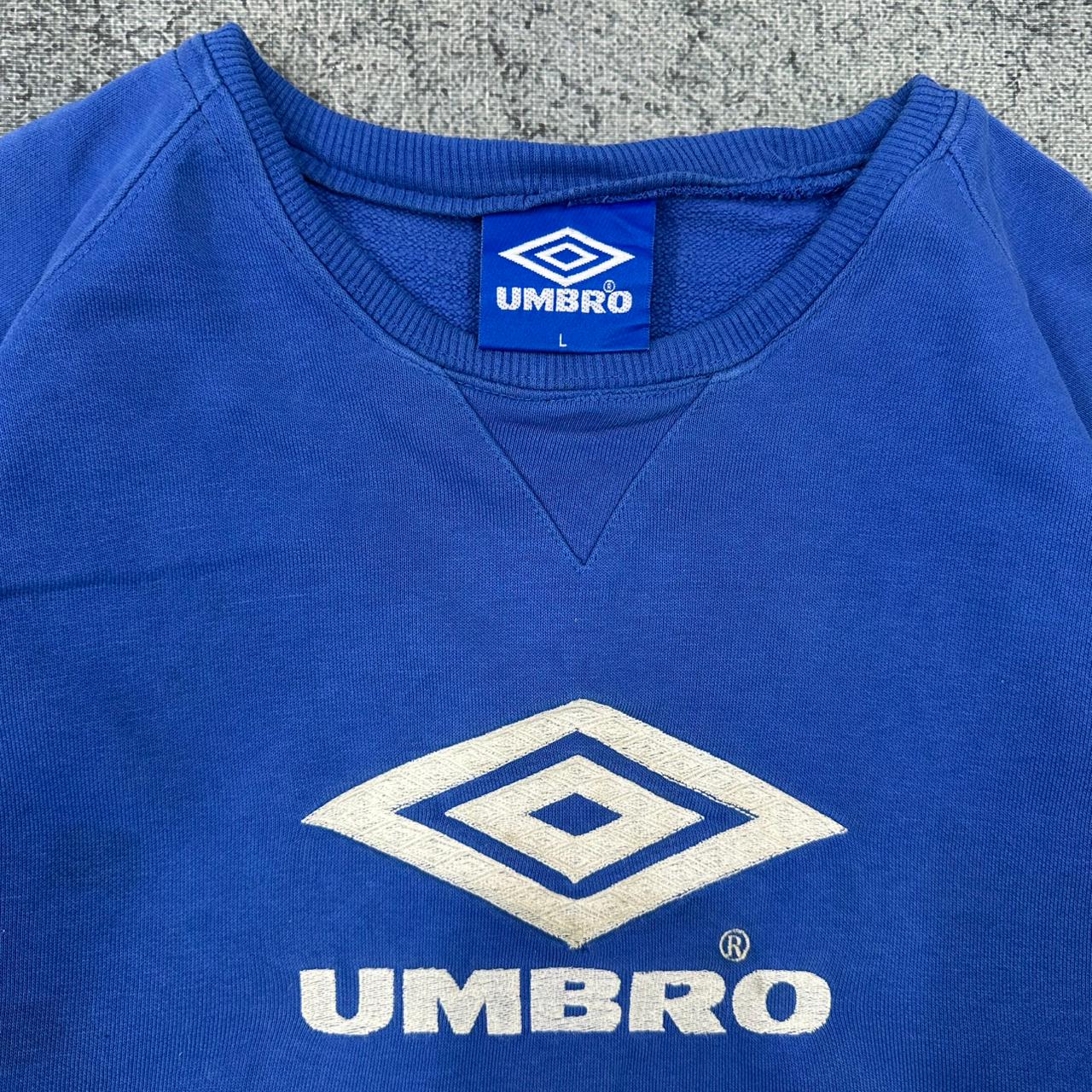 Umbro vintage big logo Sweatshirt Sweater blau L