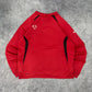Nike vintage Football Sweatshirt Active Crewneck rot M