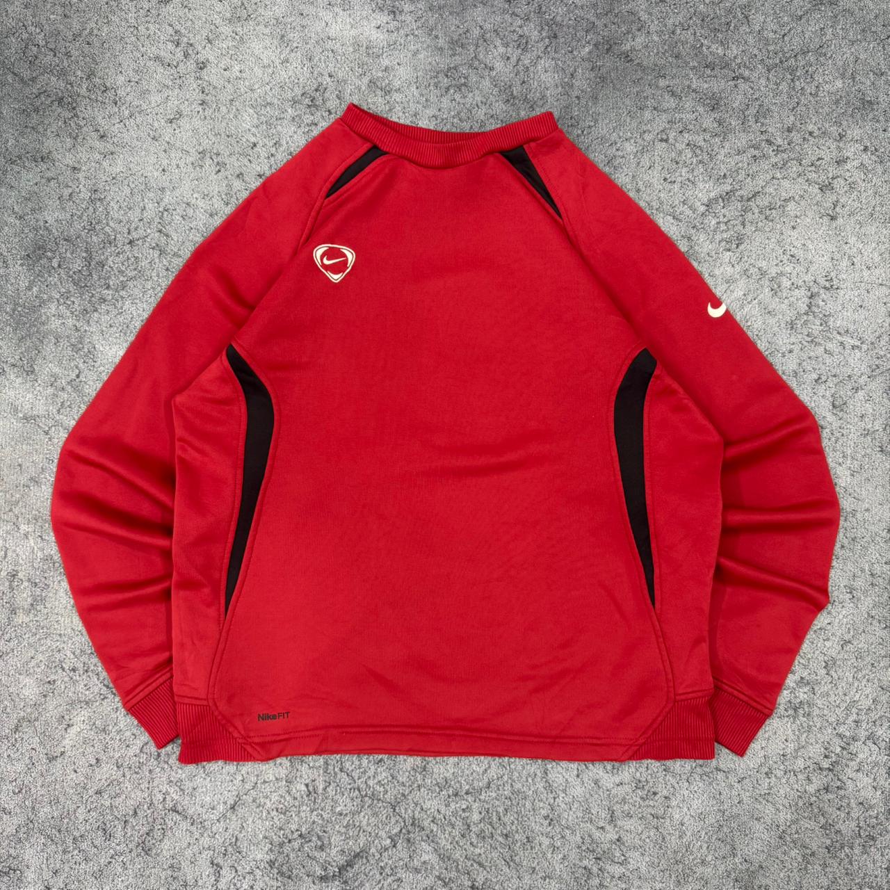 Nike vintage Football Sweatshirt Active Crewneck rot M