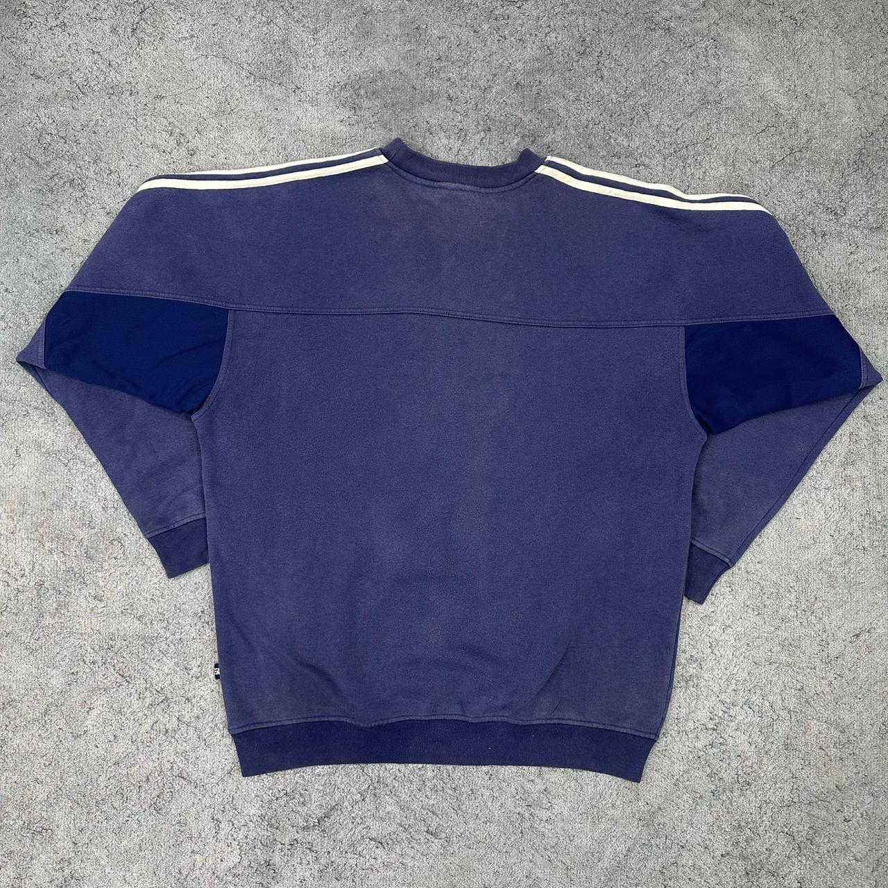 Adidas oversized vintage Sweatshirt Crewneck blau M