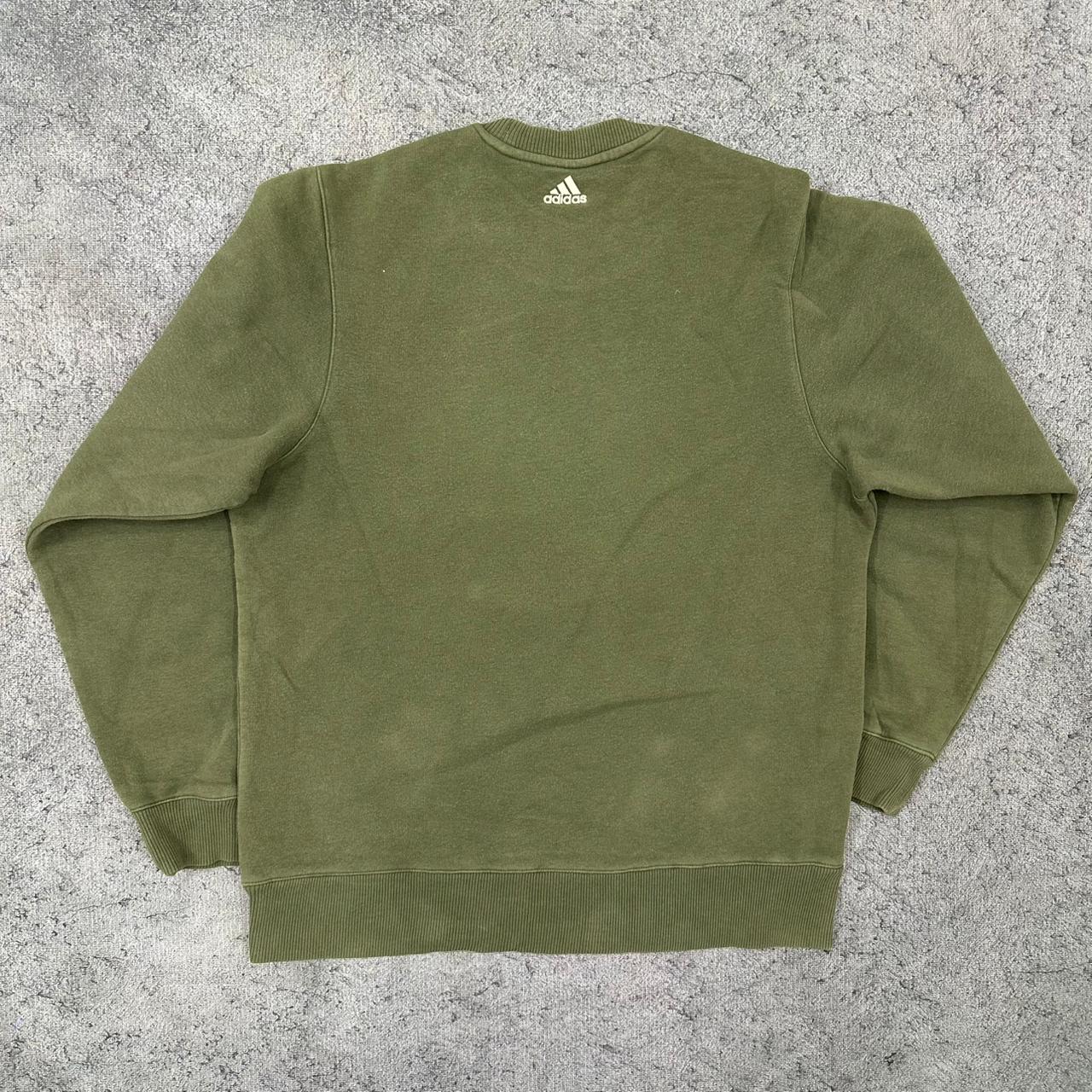 Adidas vintage big Box Logo Sweatshirt Crewneck grün S