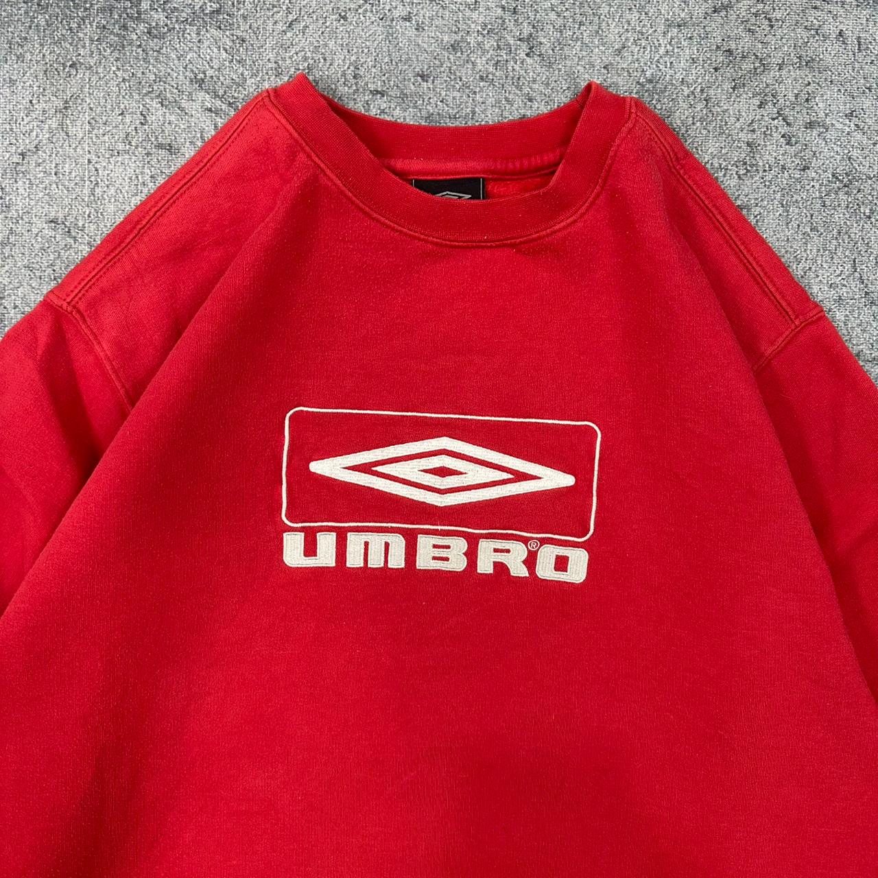 Umbro vintage big Logo Sweatshirt Crewneck rot L