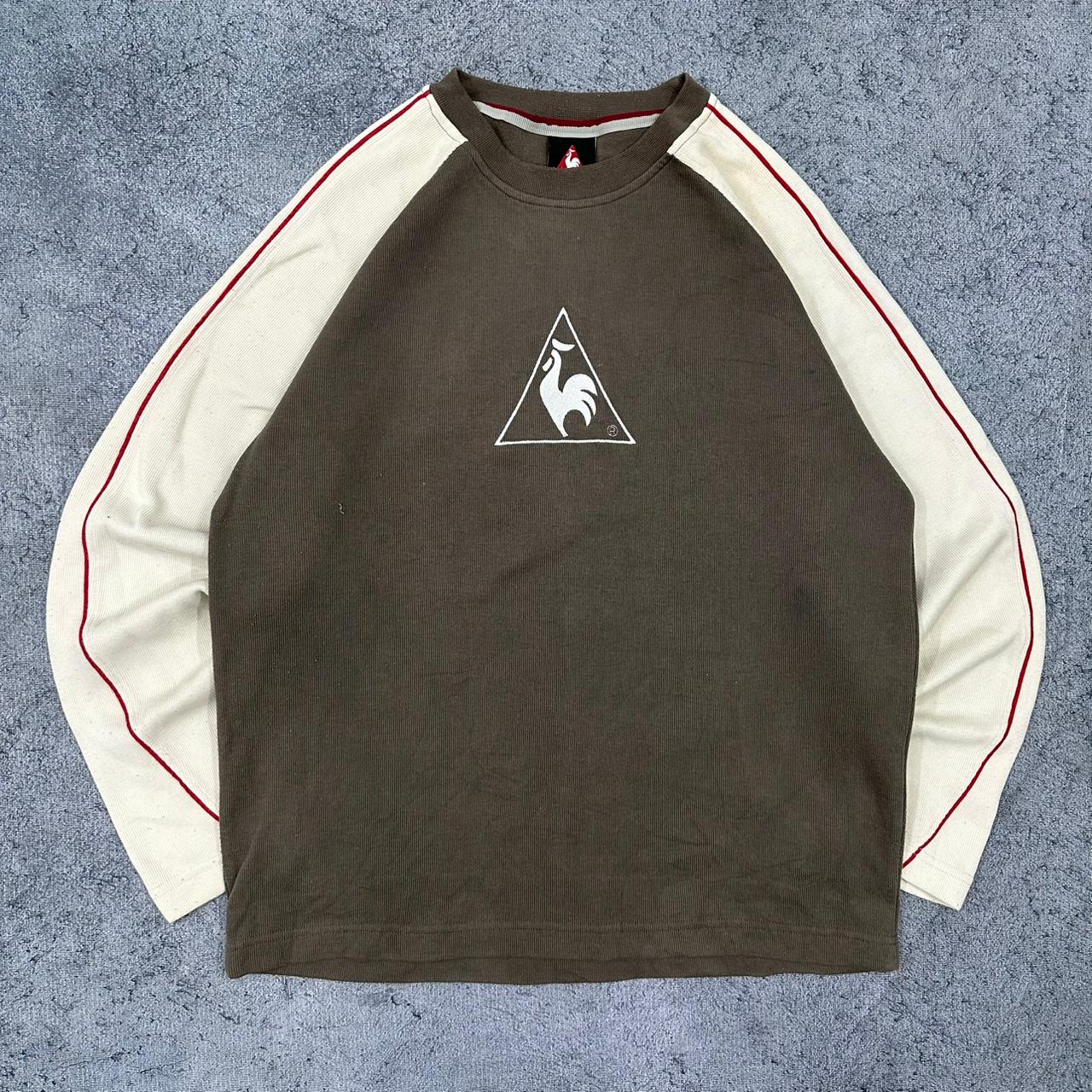 France Le Coq Sportif vintage Sweatshirt Crewneck khaki L
