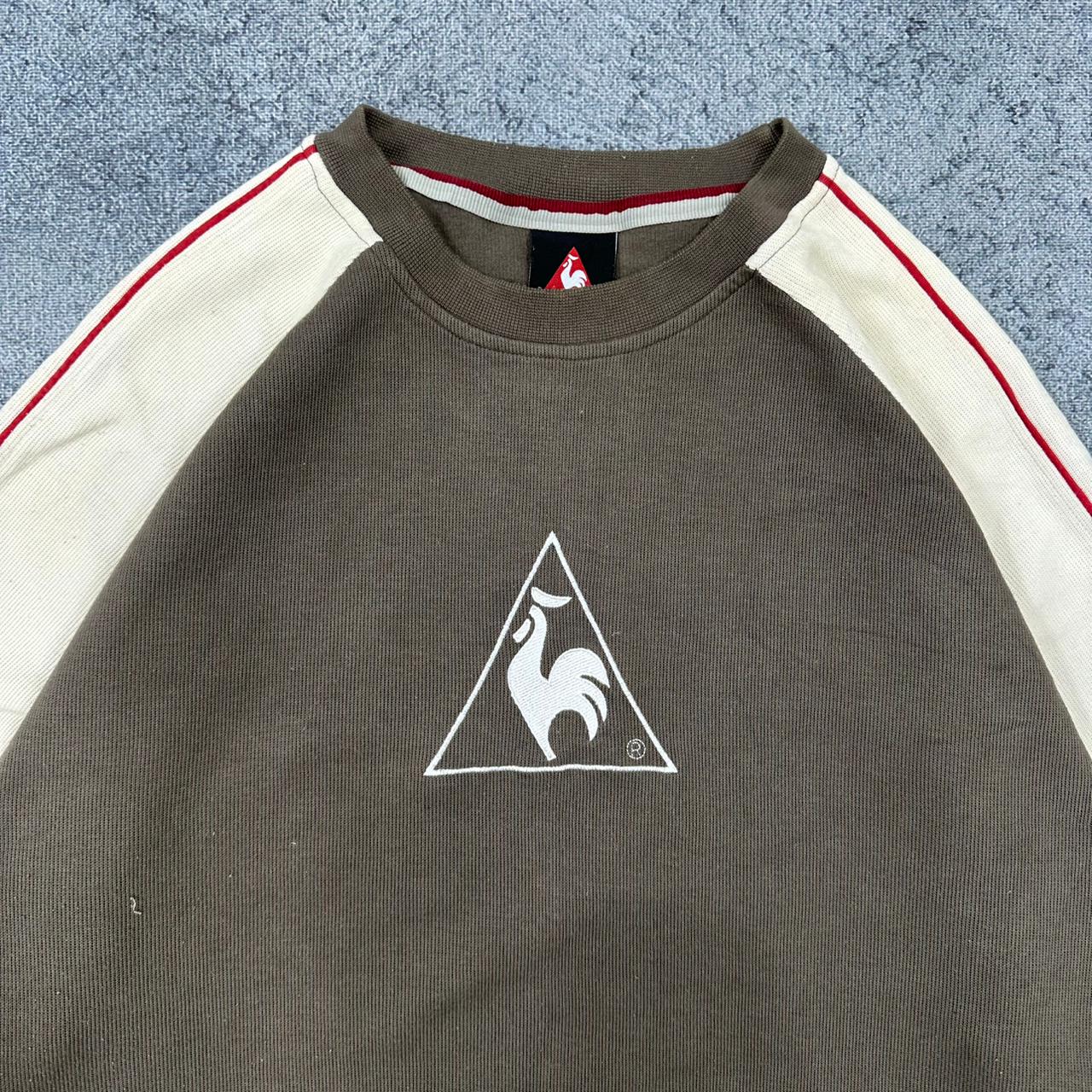 France Le Coq Sportif vintage Sweatshirt Crewneck khaki L