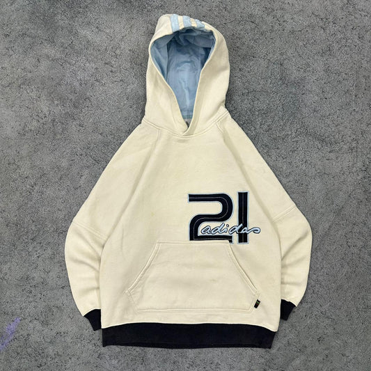 Adidas vintage 21 Hoodie Pullover weiß XS