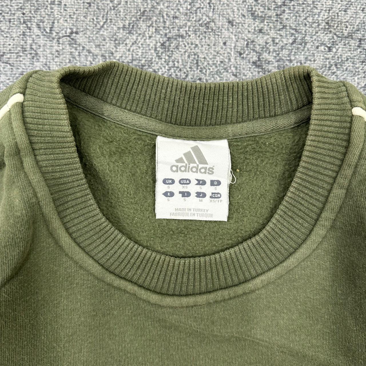 Adidas vintage big Box Logo Sweatshirt Crewneck grün S