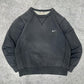 Nike vintage small Swoosh Logo Sweatshirt Crewneck schwarz S