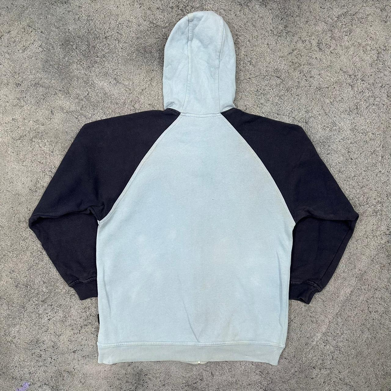 Adidas vintage big Logo Zipper Hoodie blau M