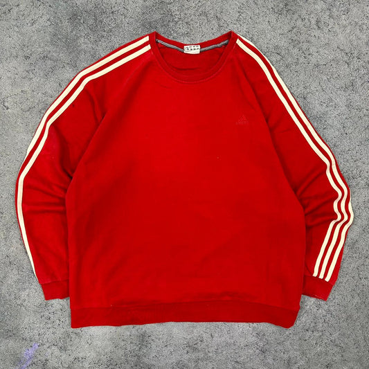 Adidas vintage Sweatshirt Crewneck rot XXL