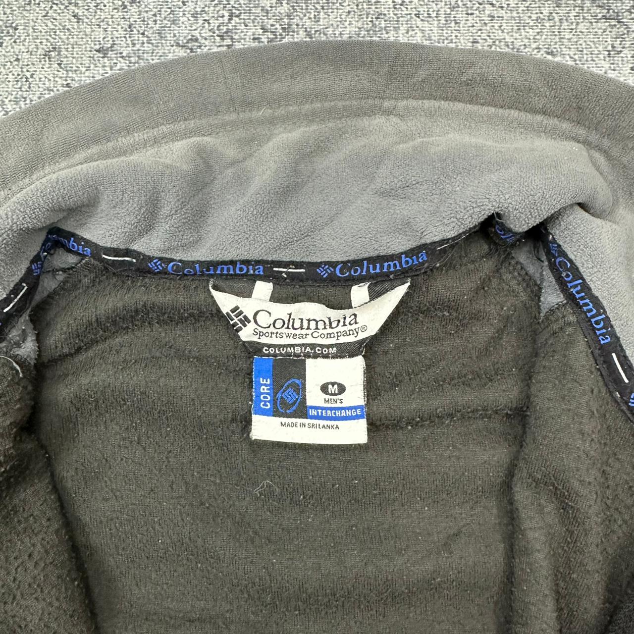 Columbia vintage Fleece Jacke Zipper schwarz M