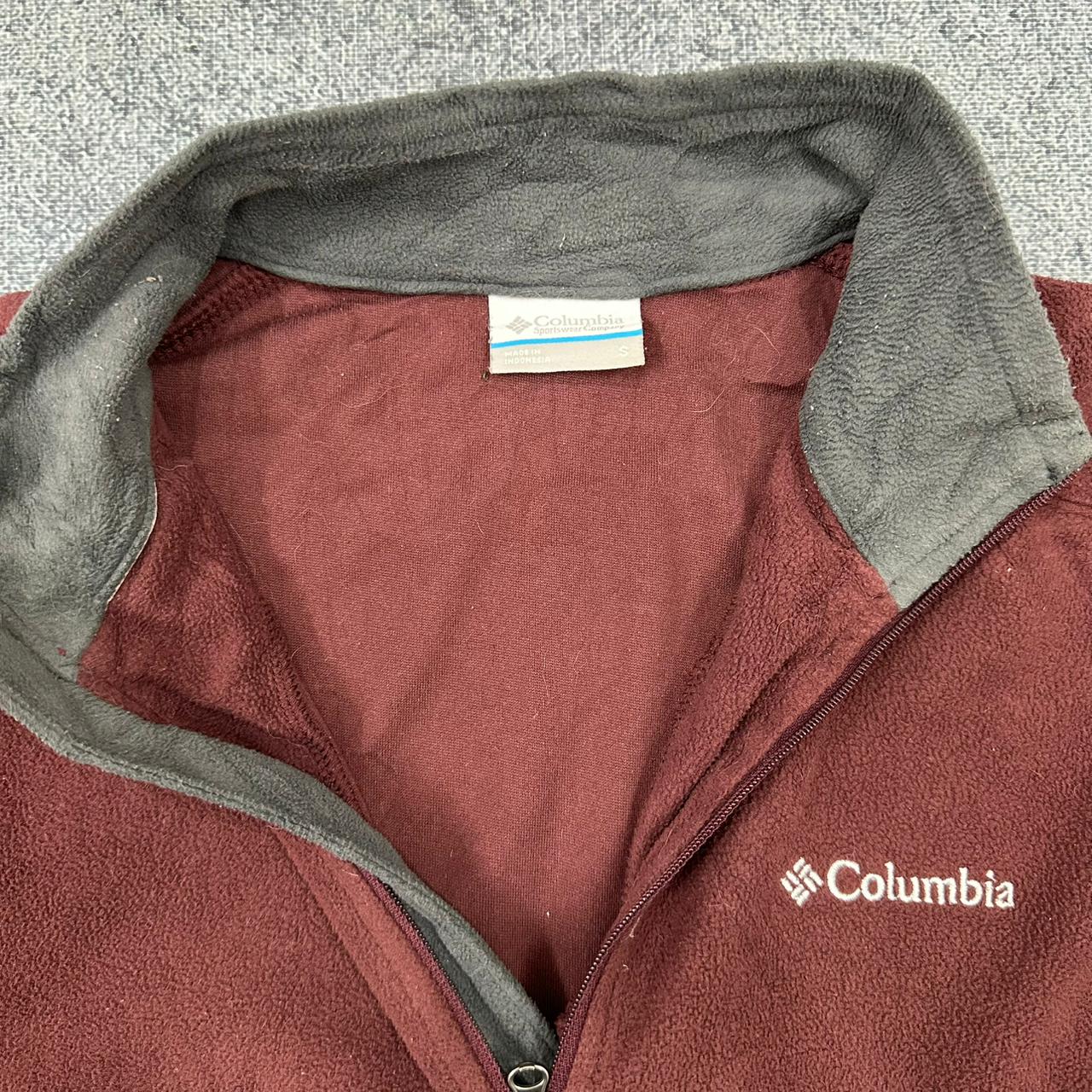 Columbia Fleece Jacke Zipper rot S